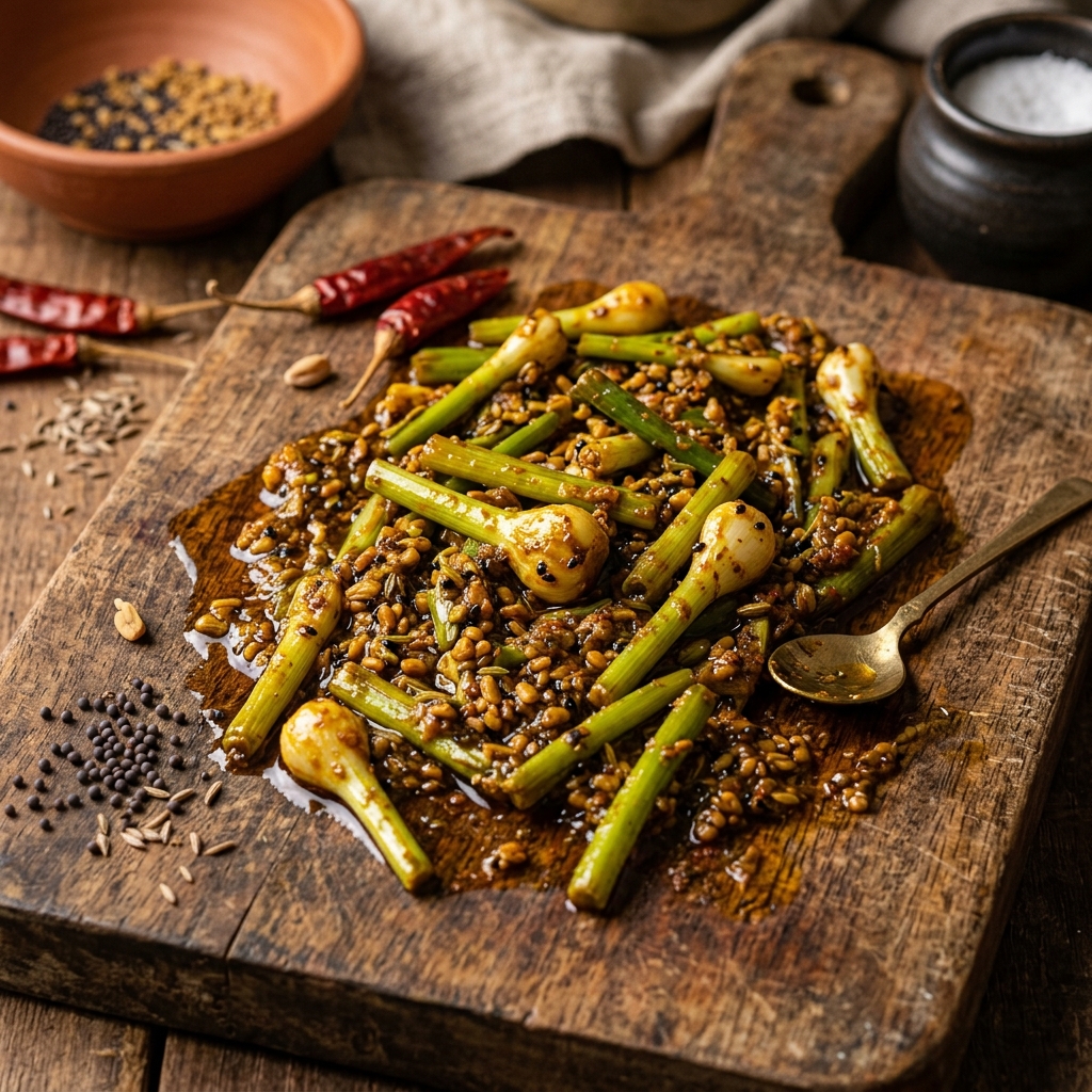 Hara Lahsun Ka Achaar